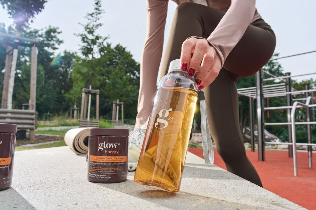 Glow25 Energie Supplement to create drinks for active women 
