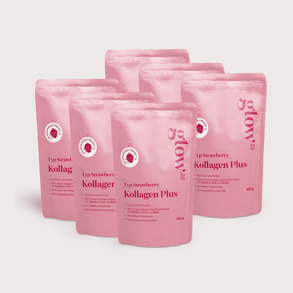 Kollagen Plus Typ Strawberry, 6 Pakete, Bynder-Packshot